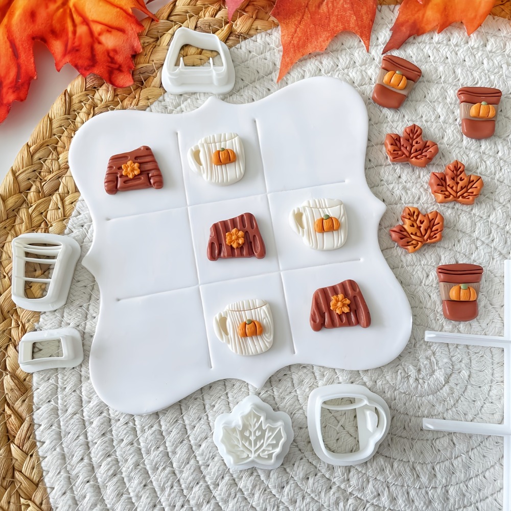 7Pcs Autumn Tic-Tac-Toe Cookie - Cookie Cutter Set avis et prix