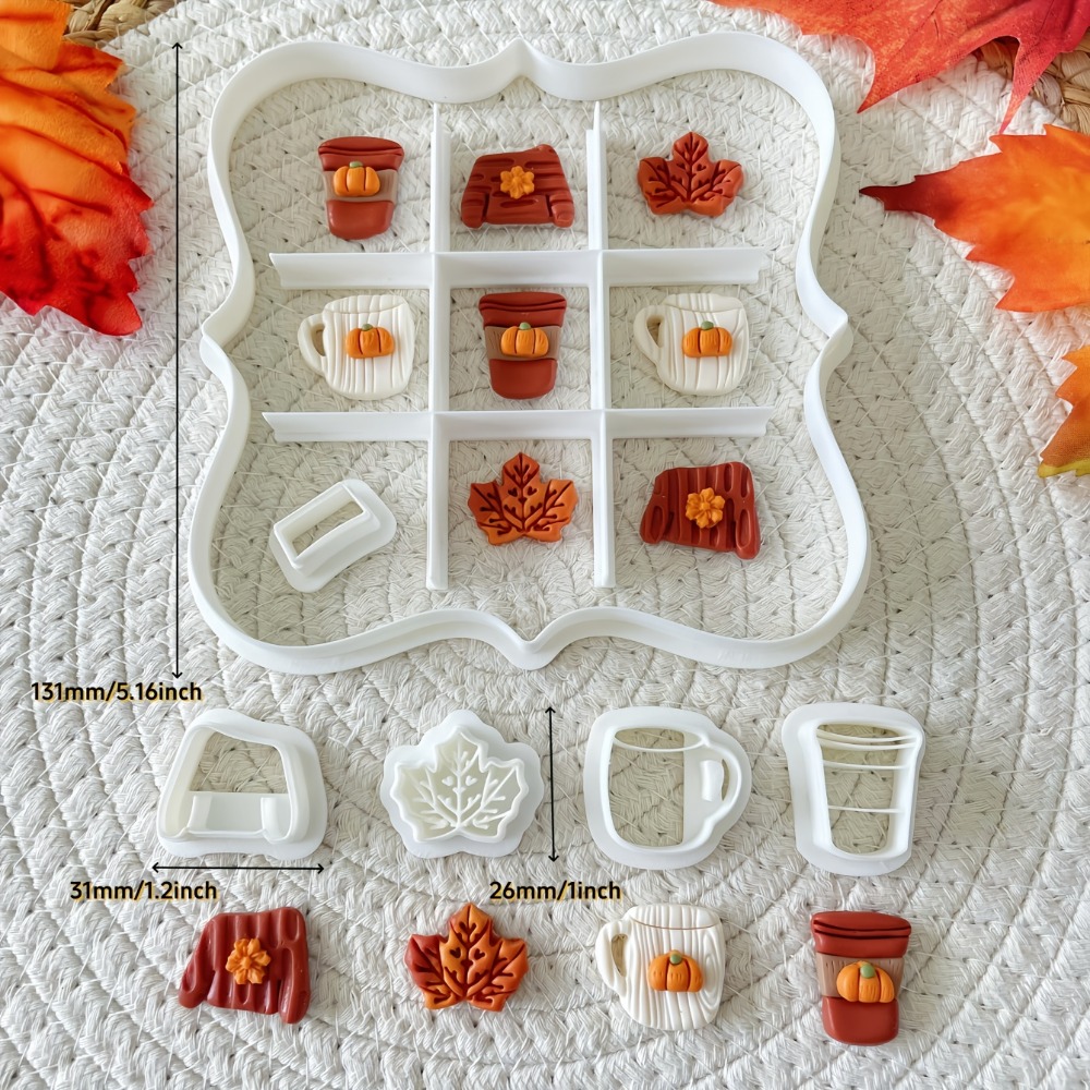 7Pcs Autumn Tic-Tac-Toe Cookie - Cookie Cutter Set avis et prix