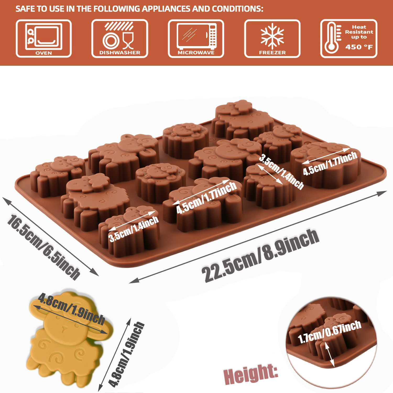 1Pack Silicone Eid Lamb Candy  - Silicone Cake Mold avis et prix