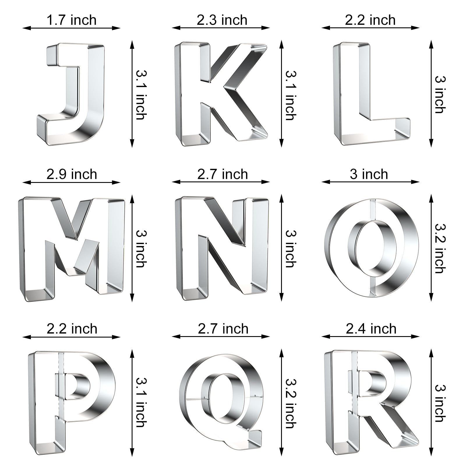 Letter Cookie Cutters Shapes - - Cookie Cutter Set avis et prix