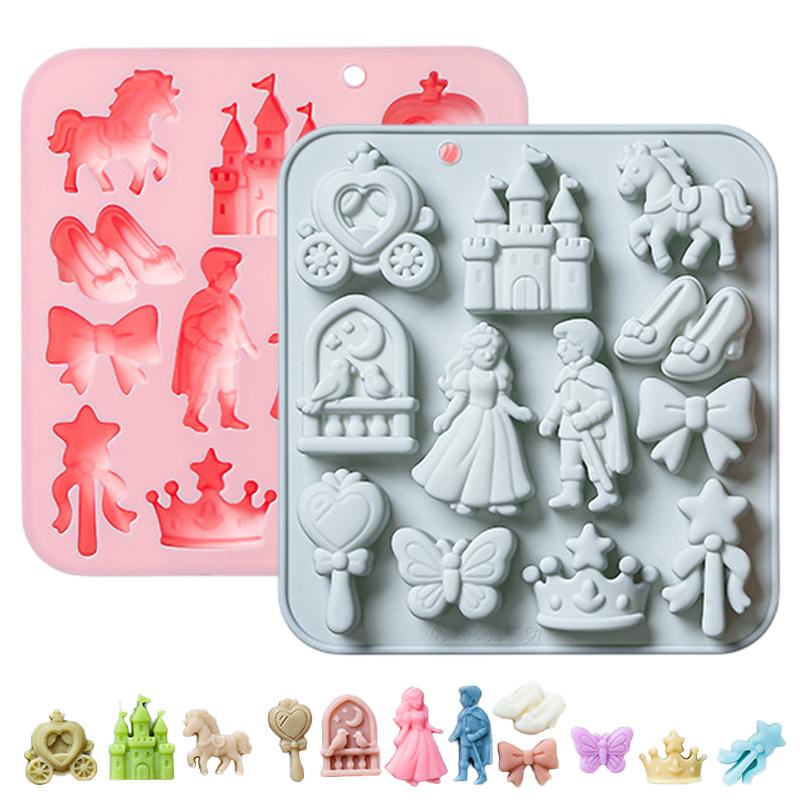 HOT!12 Cavity Prince, Princess - Silicone Cake Mold avis et prix