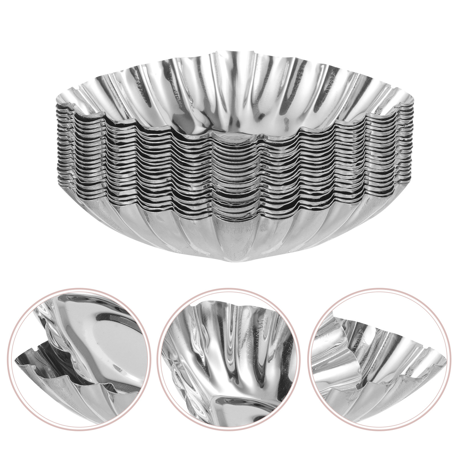 20Pcs Stainless Steel Egg Tart - Kitchen Baking Oven avis et prix