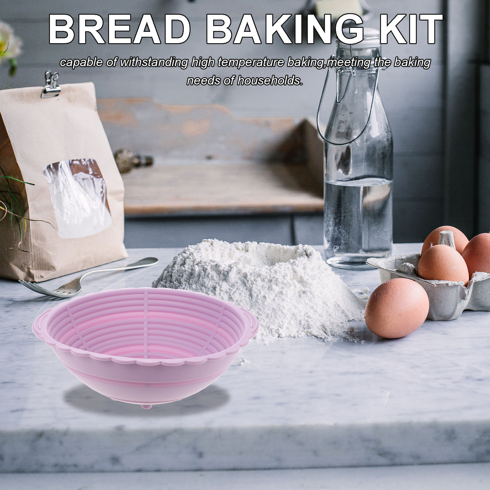 Foldable Silicone Banneton Bas - Kitchen Baking Supplies avis et prix