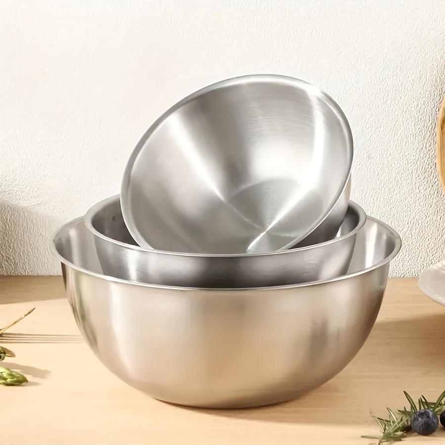 3pcs Stainless Steel Salad Bow - Kitchen Baking Bowls avis et prix