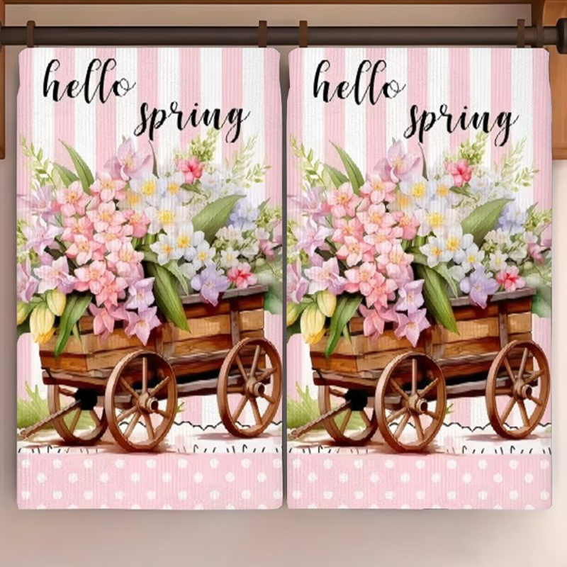 2Pcs, Spring Flower Cart Kitch - Kitchen Baking Cart avis et prix