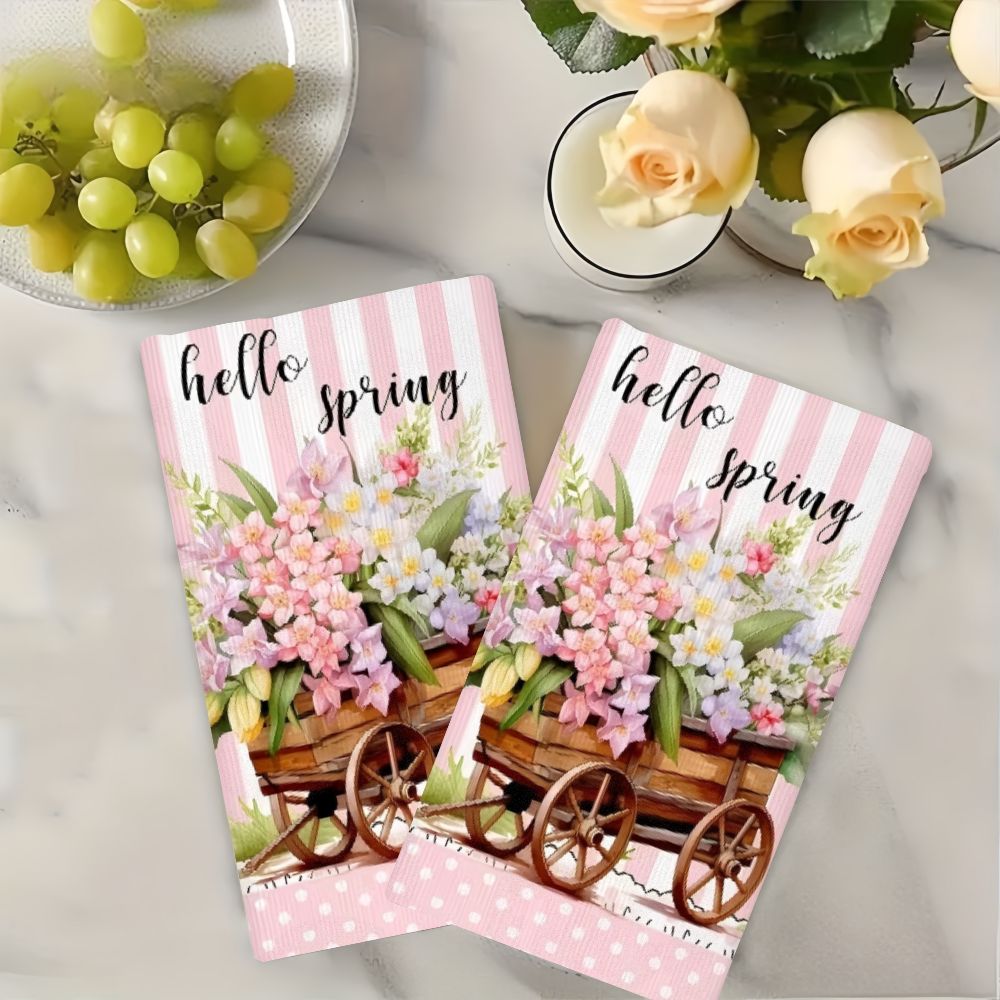 2Pcs, Spring Flower Cart Kitch - Kitchen Baking Cart avis et prix