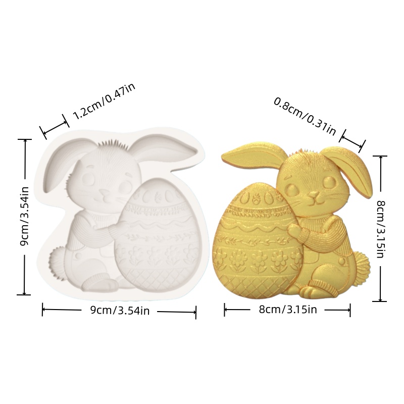 Easter Egg-Holding Bunny Silic - Silicone Cake Mold avis et prix