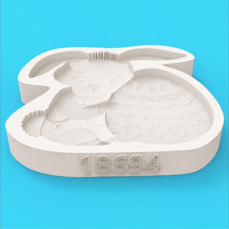 Easter Egg-Holding Bunny Silic - Silicone Cake Mold avis et prix
