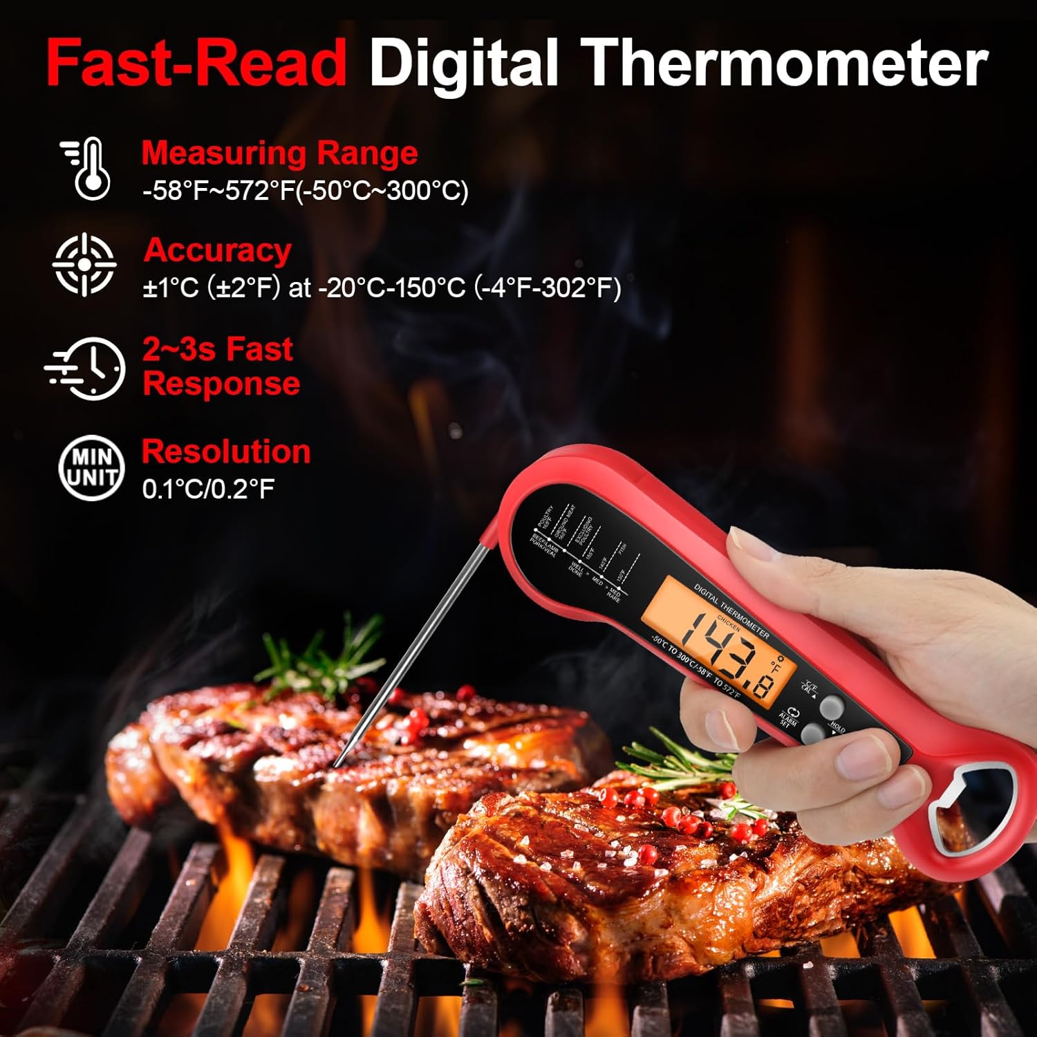 Long Cable Professional Meat T - Kitchen Baking Utensil avis et prix