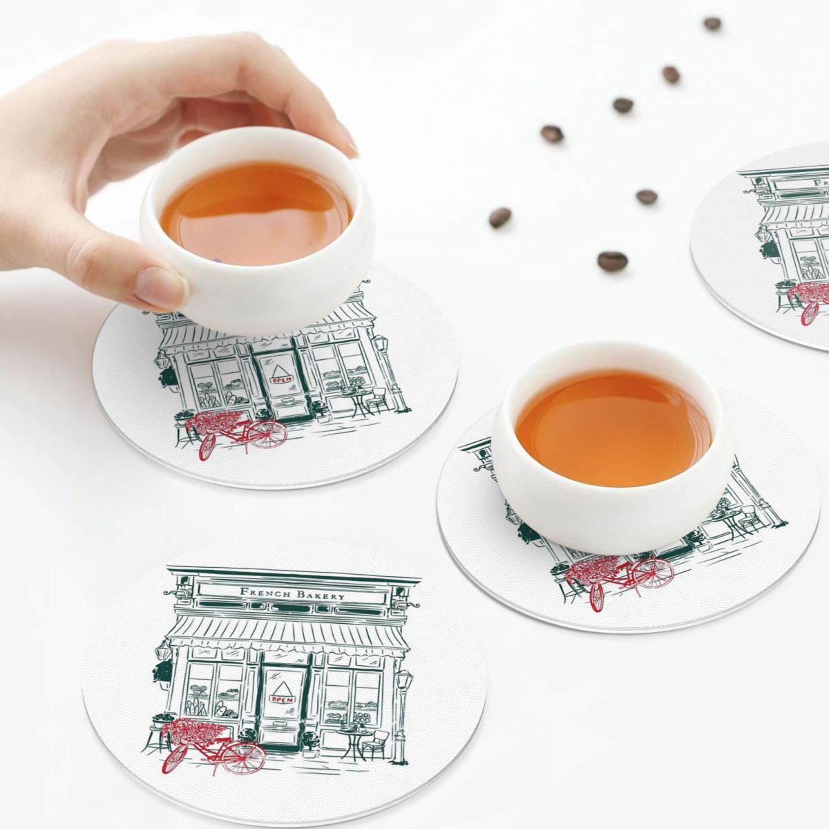 French Bakery Coasters PVC Lea - Kitchen Set Bakery avis et prix